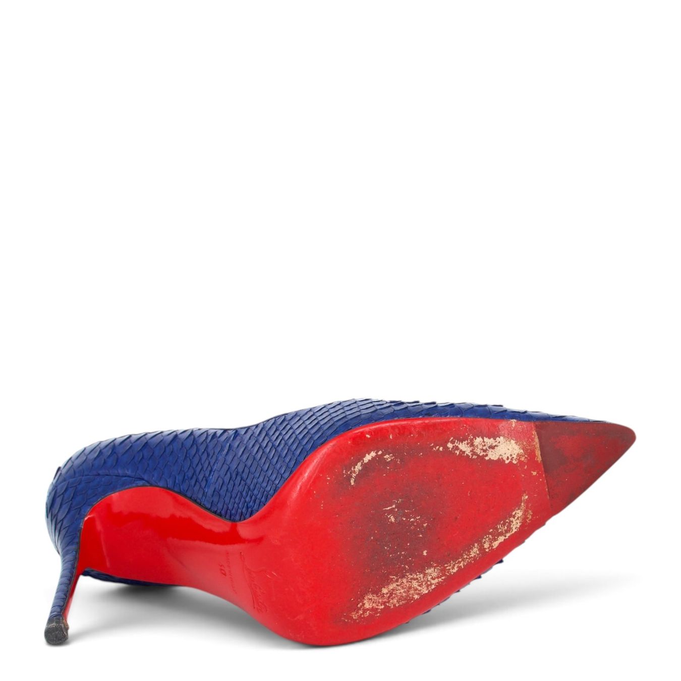 Christian Louboutin Scarpe da donna: Christian Louboutin Decollete Python blau Gr. 40 – Usato da Binningen venduto da Designerlabels 5