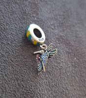 Silber Charm Kolibri +Garantie