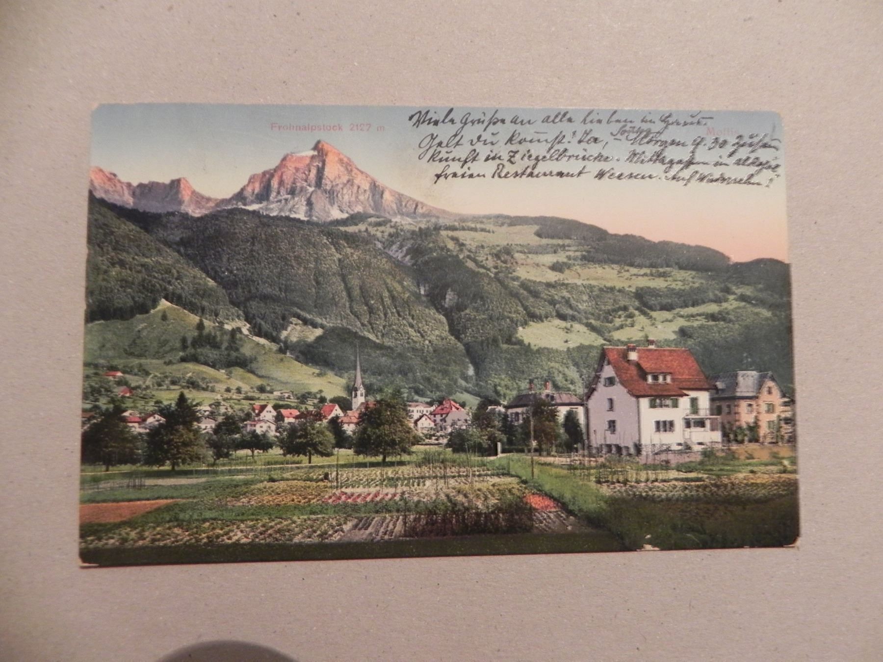 Cartes postales: Ansichtskarte Mollis Glarus GL 1916 – D'occasion à Siebnen par krimsie