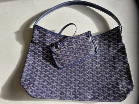 G. Style Handtasche Hobo Tasche blau mit Pochette Neu