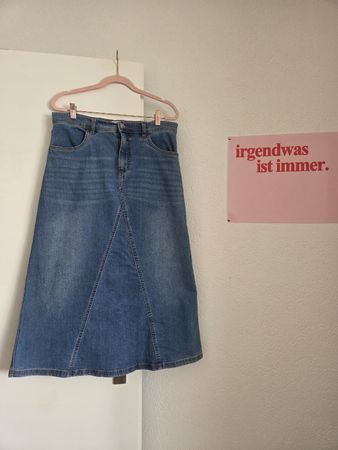 Jeansrock Bonprix blau maxi, guter Zustand