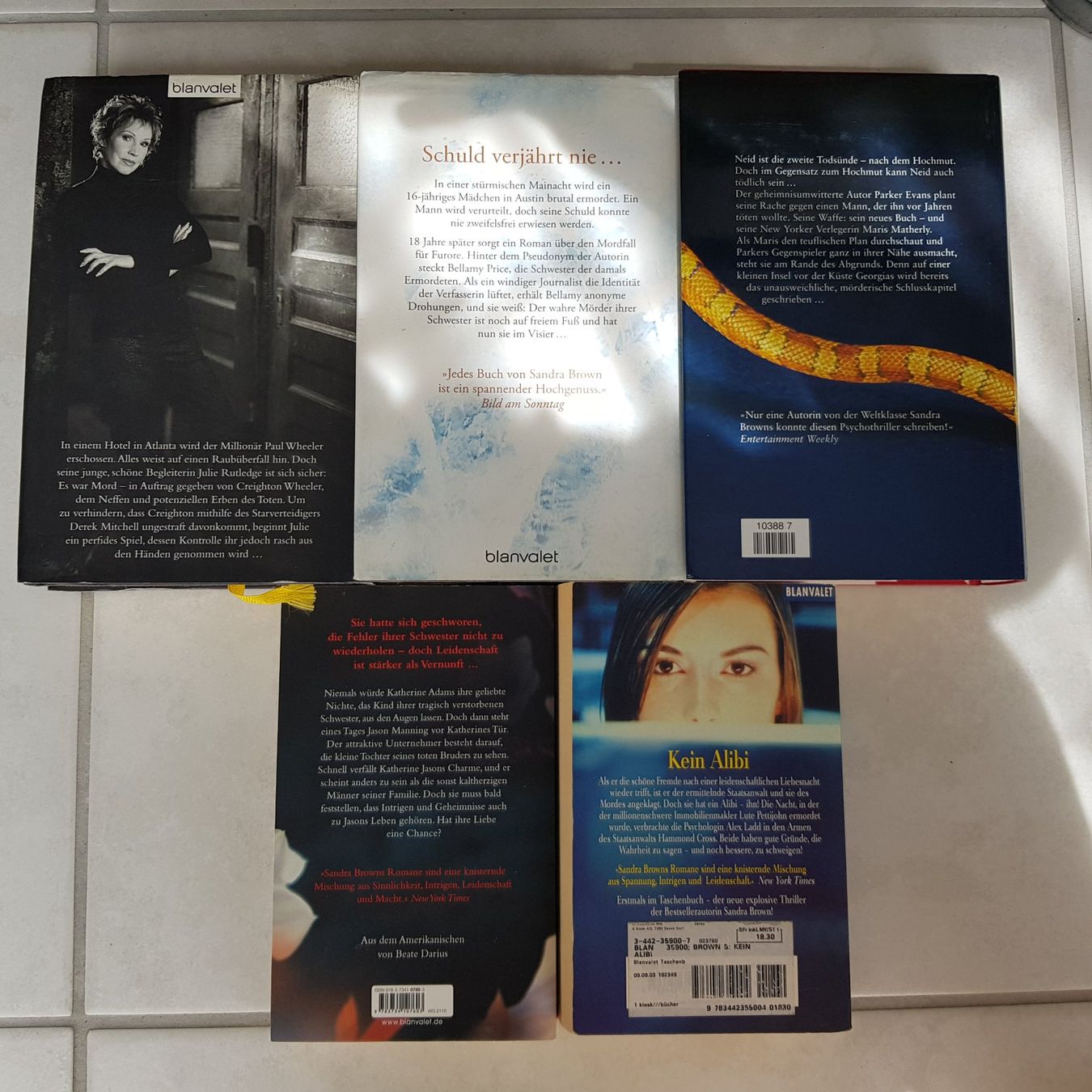 Libri: Sandra Brown Bücher (5stk) – Usato da Kappel SO venduto da SebsPlants 1