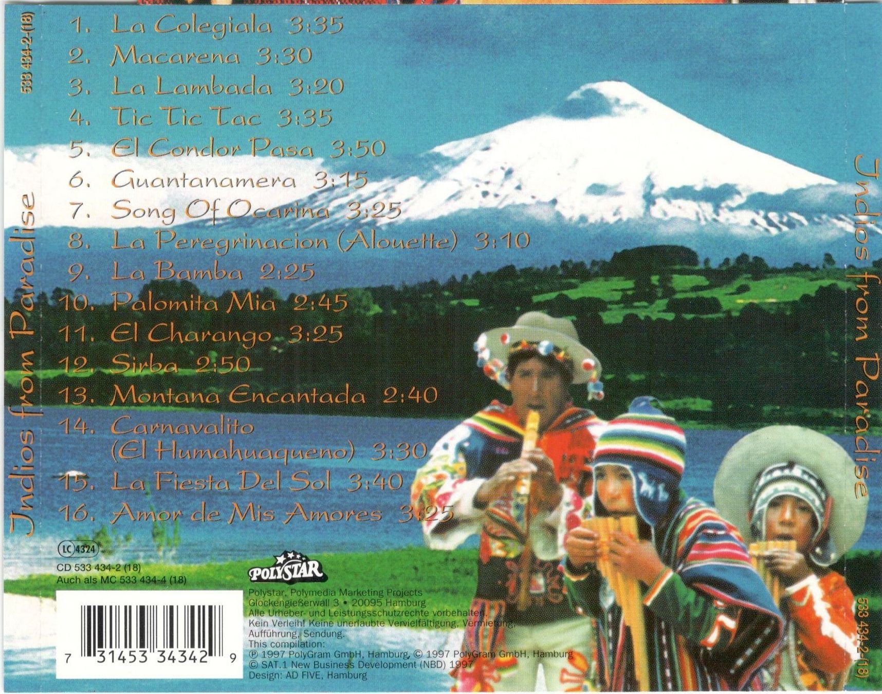 CD: Patrick Olivier CD Indios From Paradise – Usato da St. Margarethen TG venduto da ursk10 1