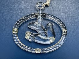 Fenster Bild Taube aus Glas Glasi Hergiswil