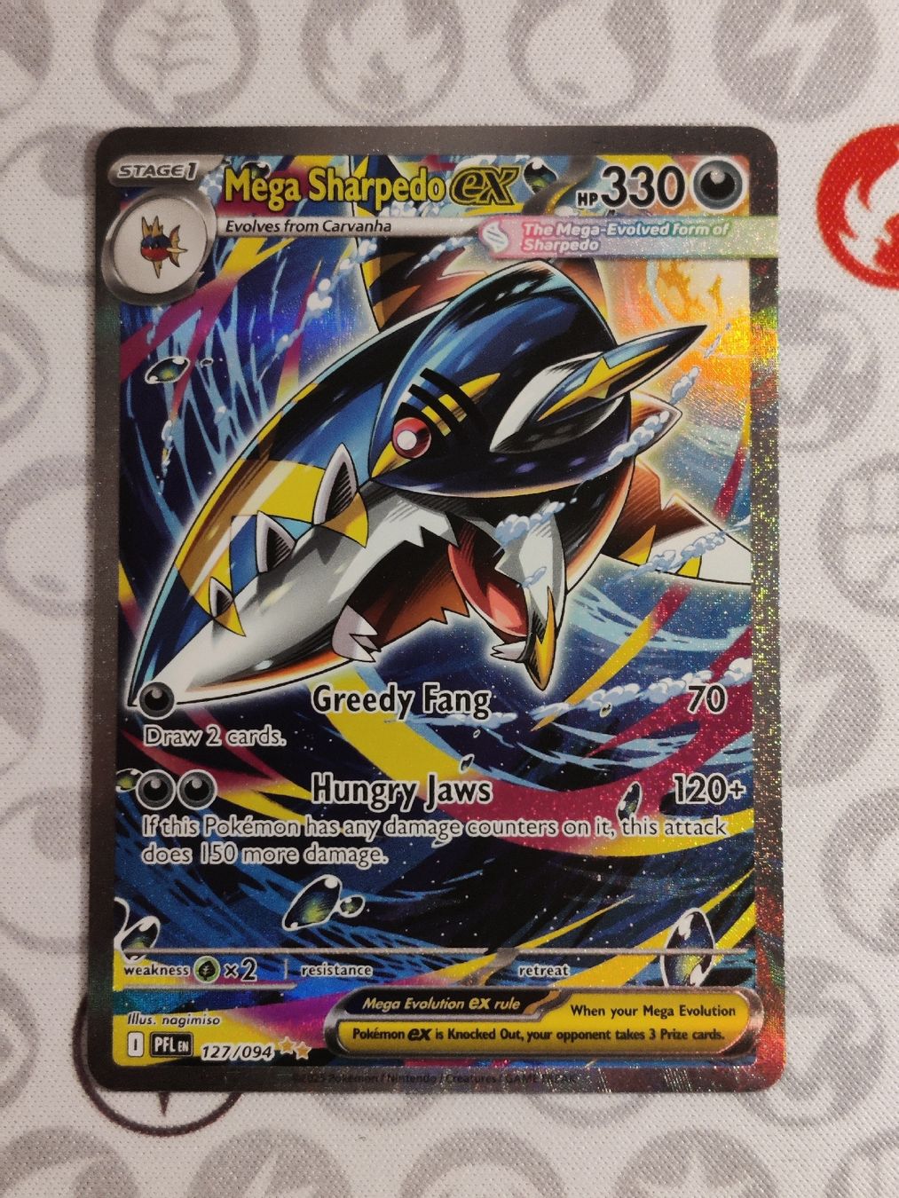 Pokémon Cartes à collectionner: Pokémon Mega Sharpedo ex PFL 127/094 EN – Neuf (Voir description) à Steffisburg par HMStufi