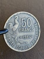 50 Francs 1954 Frankreich "Beaumont Le Roger" (Selten/Rare)