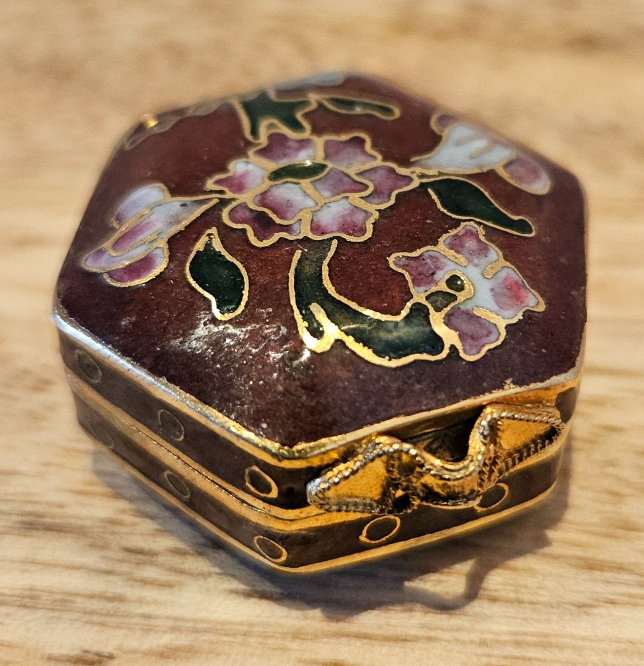 Portagioie: Cloisonne Emaille Schatulle Schmuckdose Pillendose Box Dösli – Usato da Birmensdorf ZH venduto da Wendepunkt... 4