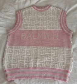 Balmain Tops: Balmain Strickweste rosa beige Grösse 36 – Neuf (Voir description) à Oberengstringen par genita2279