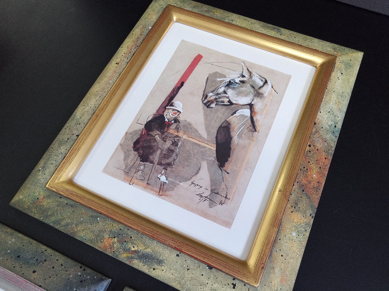 Poster & Bilder: Rolf Knie Kunstdrucke, 3er Set, Top Rahmen – Gebraucht aus Reiden von Zofi-Brocki 3