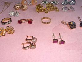 Lot bijoux fantaisie colliers bagues boucles neuf