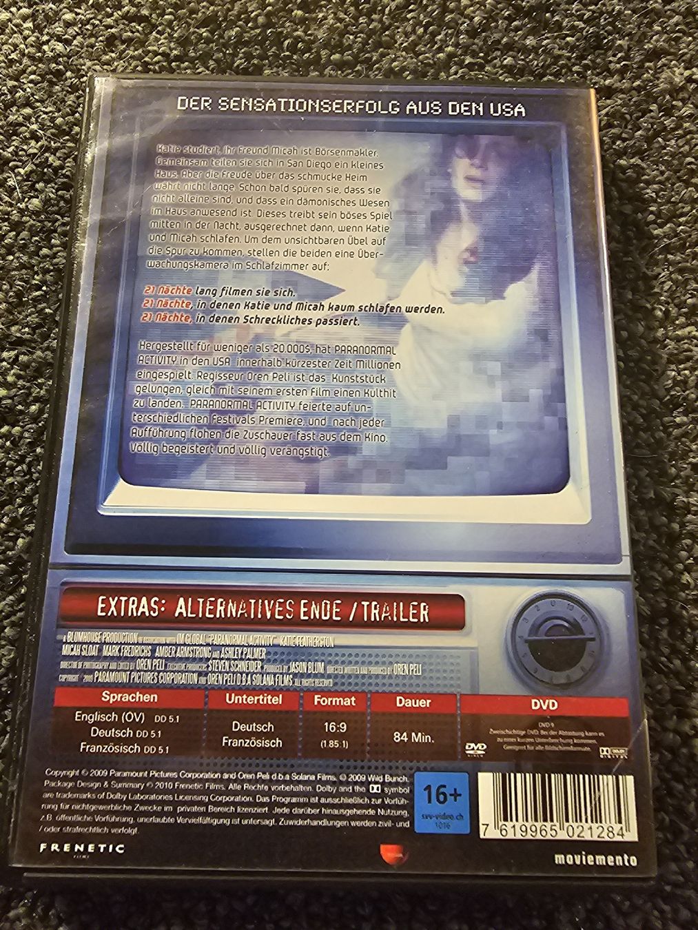 Alle DVDs: DVD Paranormal Activity (22392) – Gebraucht aus Ruswil von jan_bxl5 1