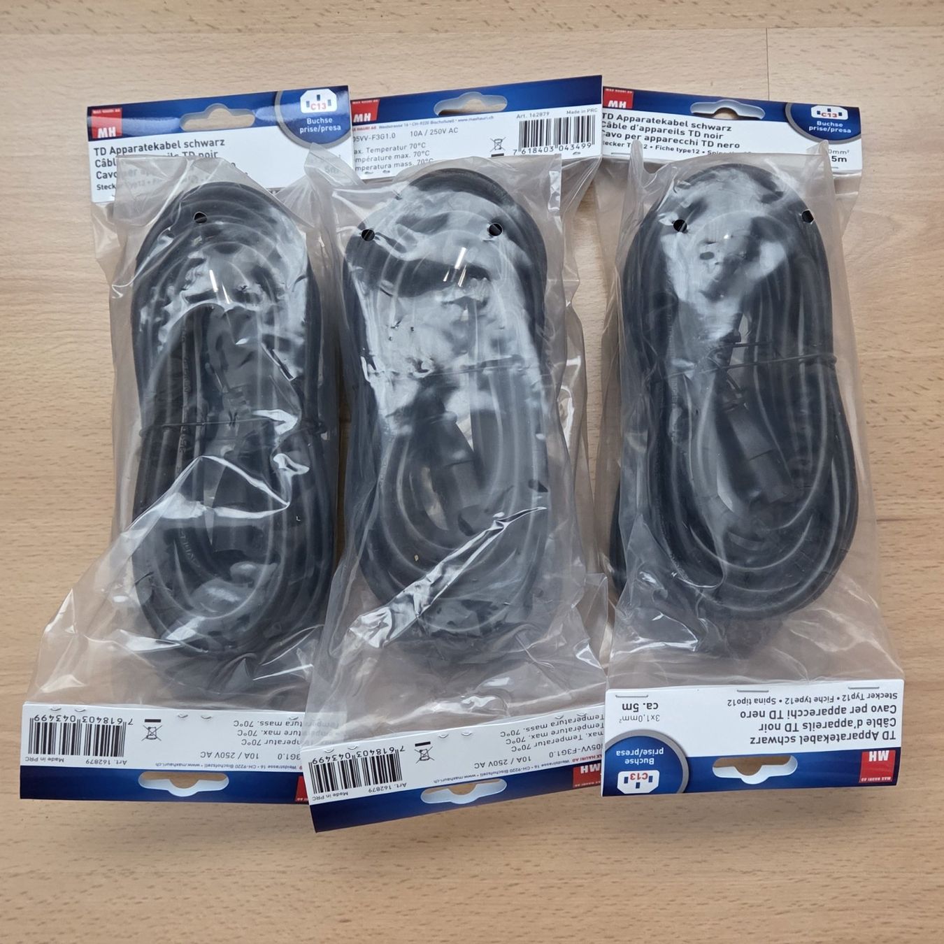 Cavi: 6 Stück TD Apparatekabel schwarz – Nuovo e nell'imballaggio originale da Kleindöttingen venduto da keepITeasy 4