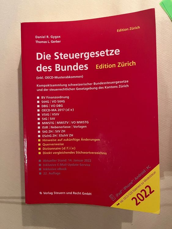 Die Steuergesetze Des Bundes | Kaufen Auf Ricardo