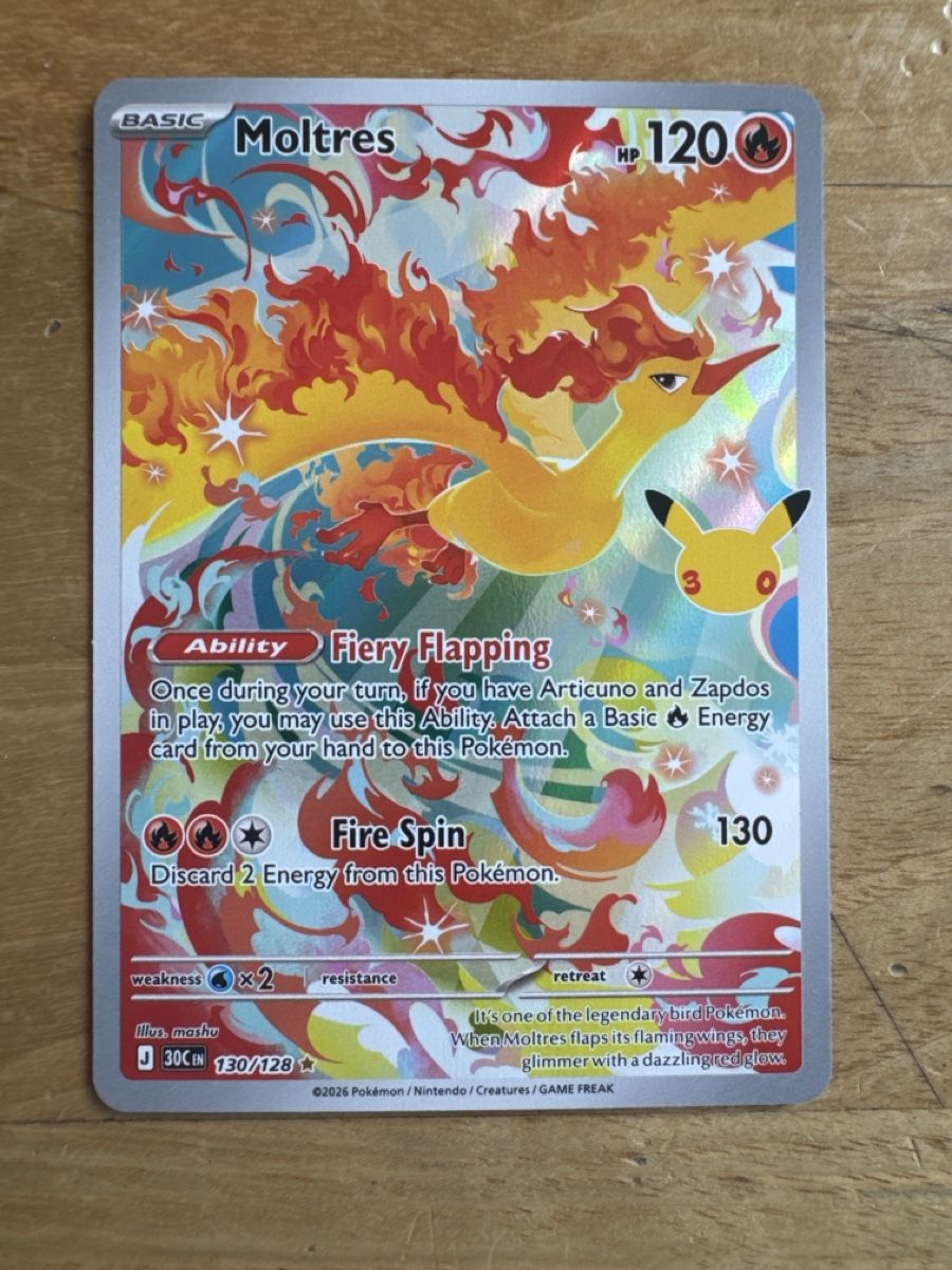 Pokémon Sammelbilder & Trading cards: Moltres 130/128 EN – Neu (gemäss Beschreibung) aus Erlenbach ZH von CAUGHTTHEMALL