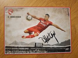 Dennis Hediger FC Thun Autogrammkarte original