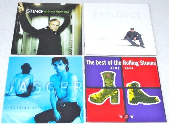 CD: 4CD's - George Michael, Mick Jagger, Sting & Rolling Stones – Usato da Unterbäch venduto da xazuq