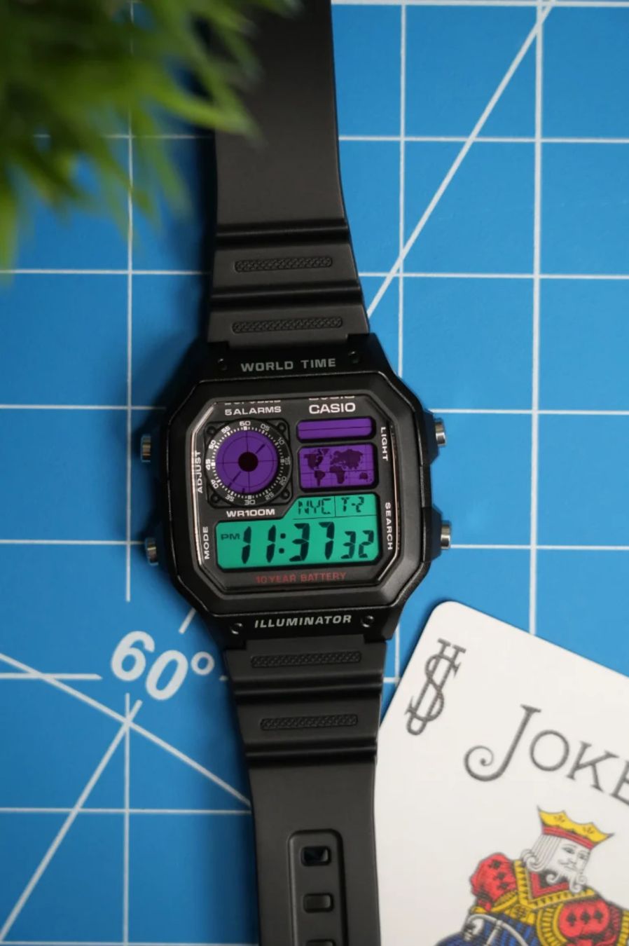 Casio Uhren: Casio Joker Custom Mod | 10j. Batterie – Neu und originalverpackt aus Luzern von Vi-Print