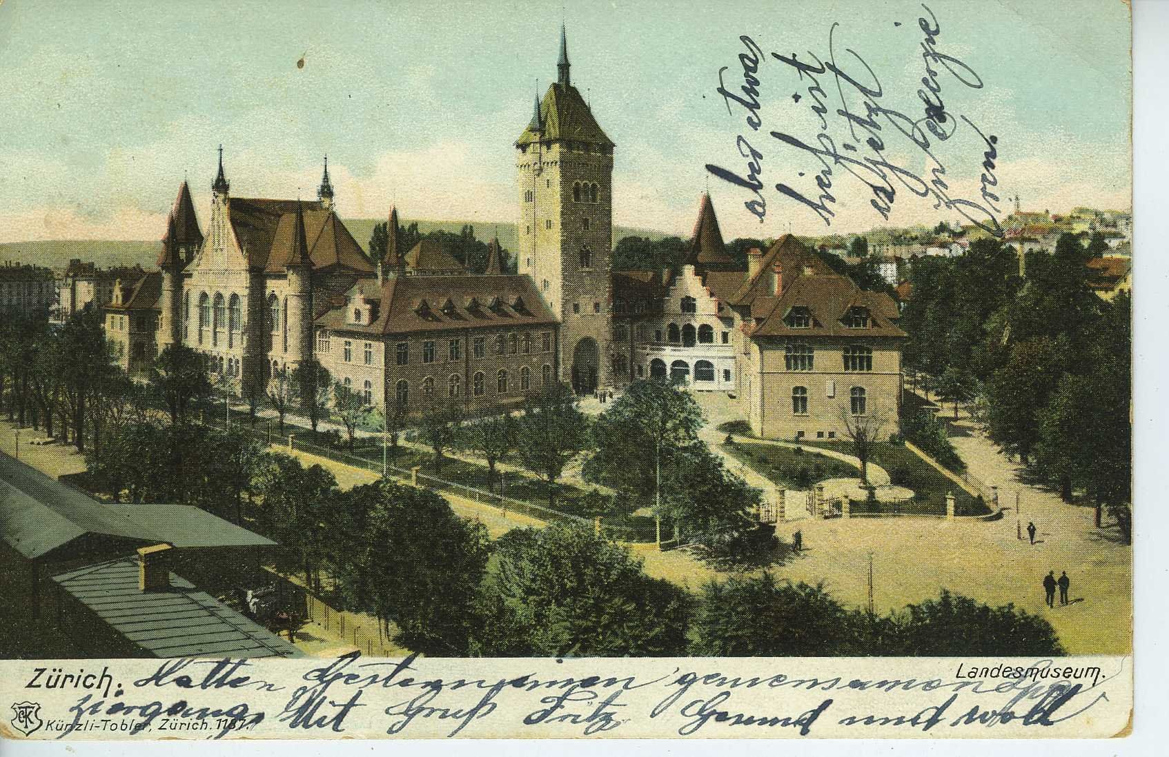 Cartoline postali: Zürich - Landesmuseum – Usato da Schleitheim venduto da Pmschlaate