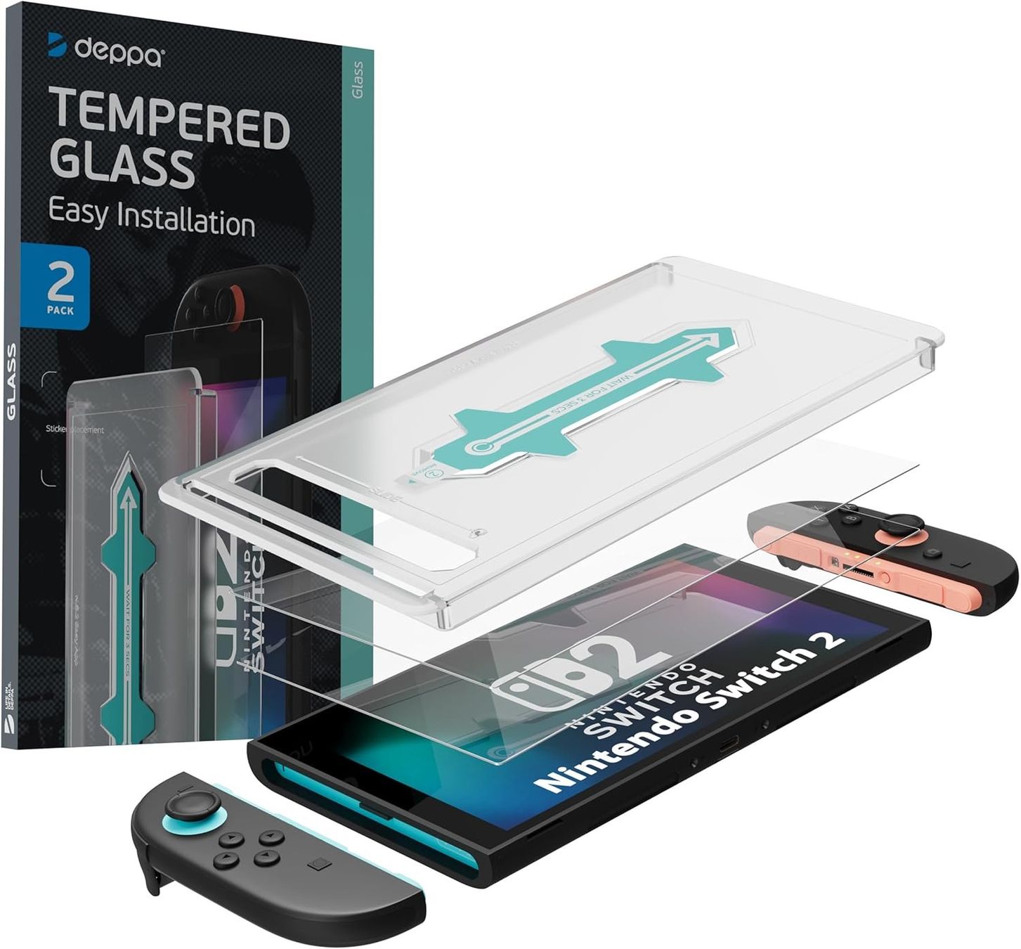 Schutzhüllen: Nintendo Switch 2 Schutzglas 2er Set – Deppa HD klar – Neu und originalverpackt aus Suhr von SchnapperCH