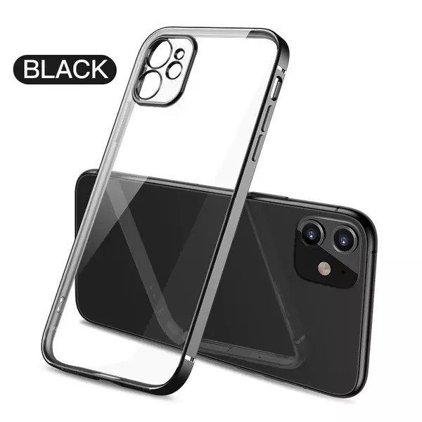 Cover & Protezioni schermo: iPhone 11 Luxury Plating Frame Clear Handyhülle schwarz – Usato da Kreuzlingen venduto da elviajero24