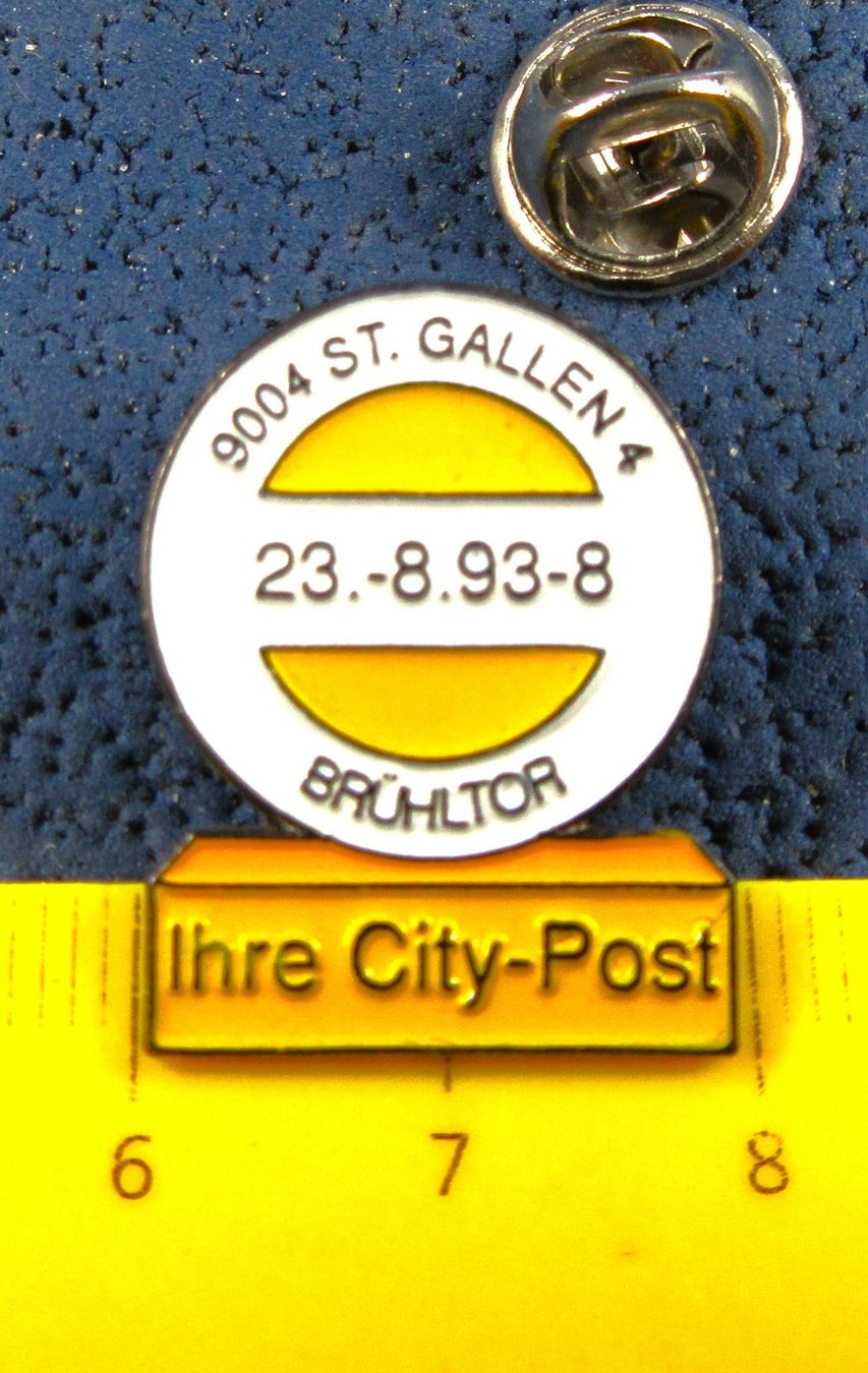 Swiss Placchette & Badge: CITY-POST PIN ST.GALLEN – Usato da Ettingen venduto da Hausi4711