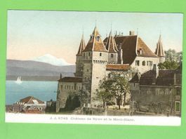 Château de Nyon et le Mont-Blanc