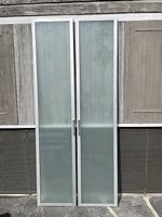 2 IKEA PAX DRAMMEN Glastüren 50x230 cm inkl. Scharniere