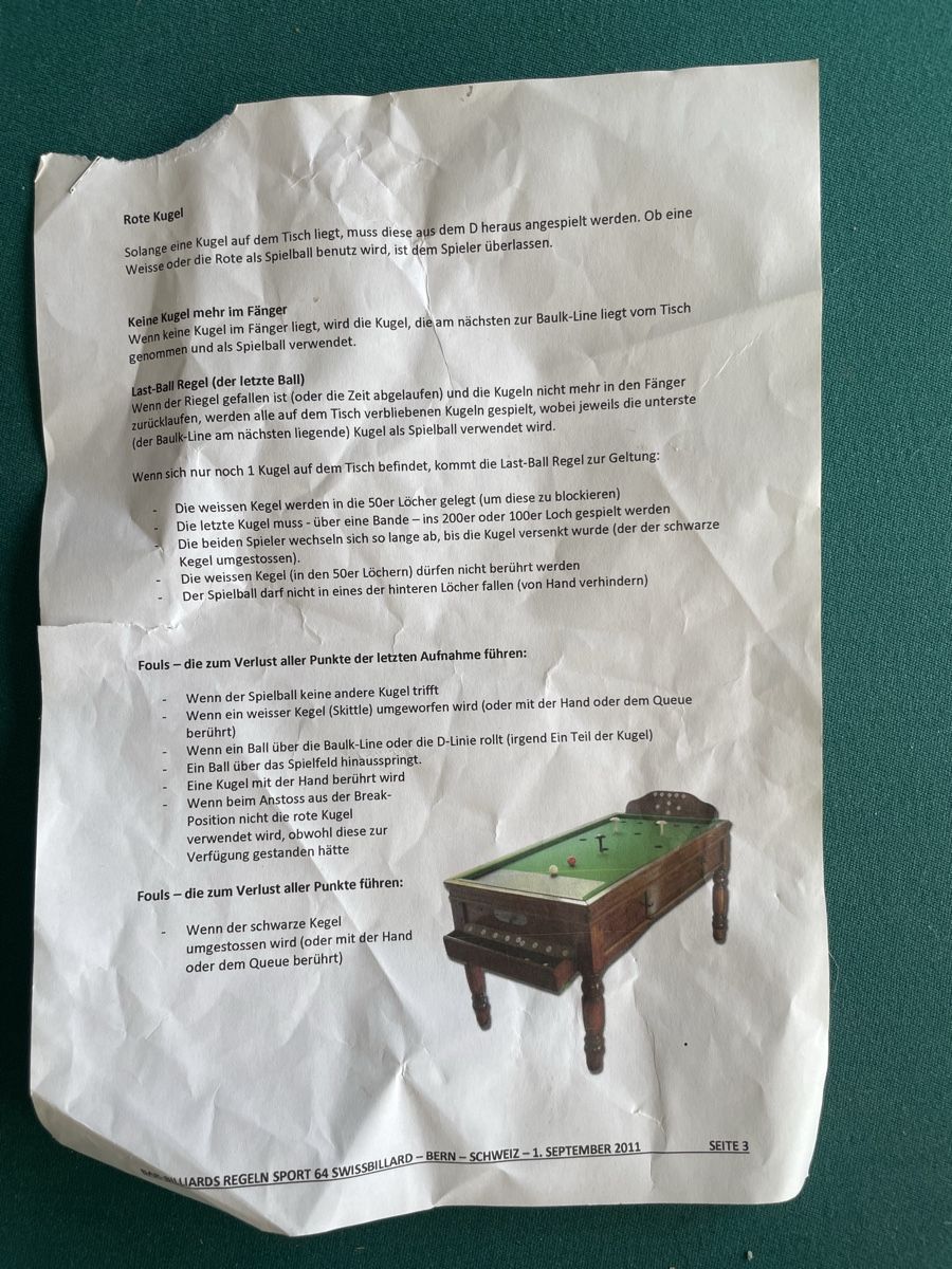 Billiardtische: Bar-Billiards Billard Russe  – Gebraucht aus Wynigen von SPREADCHRIGU 3