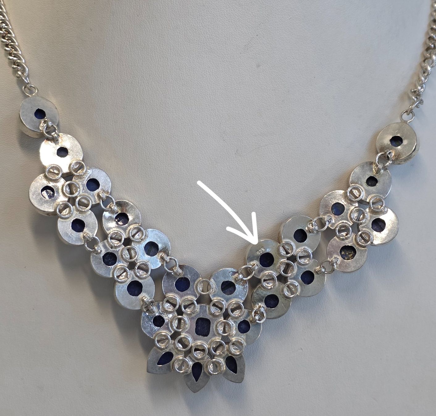 Catenine: Halskette Lapislazuli Silber Collier neuwertig – Nuovo (secondo la descrizione) da Zürich venduto da Bieter04 3