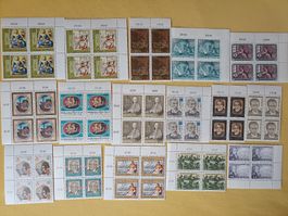 4er Blöcke Briefmarken  Österreich 1987 postfrisch, Top