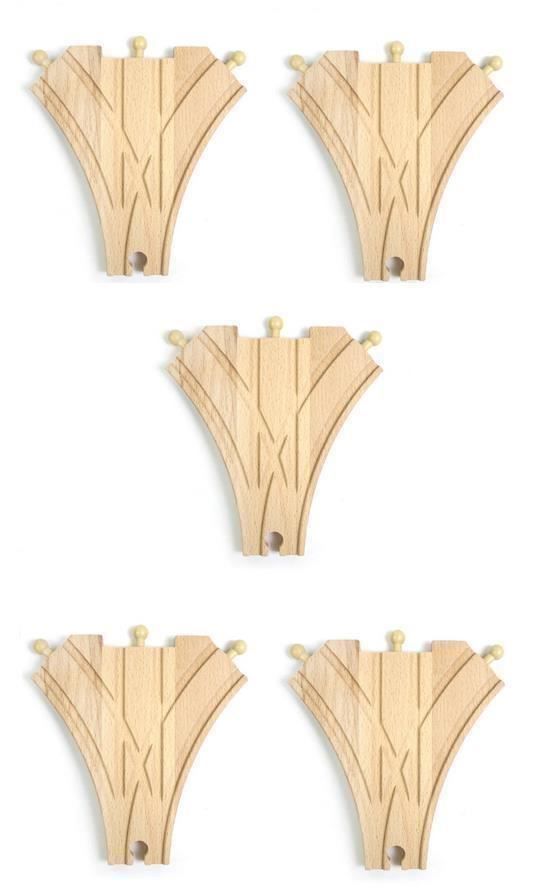 Modelleisenbahnen: 5 x rails de Train en bois adaptateurs – Neu und originalverpackt aus Gurmels von Swisspod