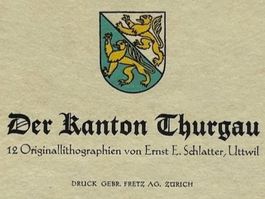 1941 Kunst Sammlermappe TG = leer; für Lithos E. Schlatter✏️
