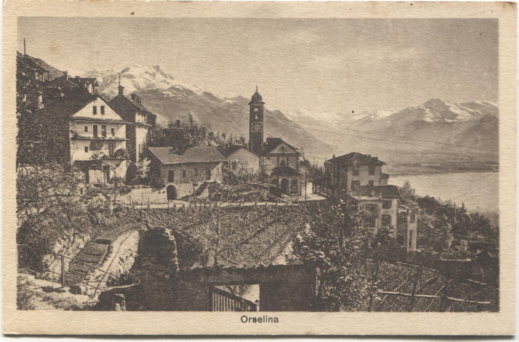 Cartoline postali: ORSELINA TI 1910 mit Rebberg – Usato da Rothrist venduto da Clanx