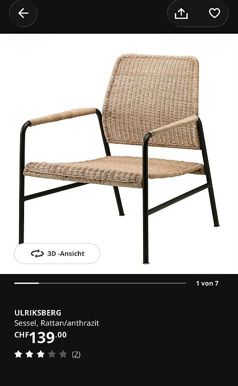 Ikea Sessel: IKEA Sessel Ulriksberg – Gebraucht aus Bern von victoriamaria 3