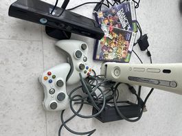 Xbox 360 console con kinect e 2 giochi