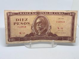 10 Pesos Cubani 1968