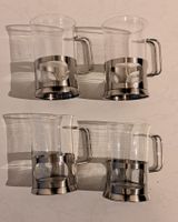 4 Teegläser / Glastassen