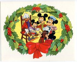 Block "Walt Disney. Micky Maus". Turks- und Caicosinseln