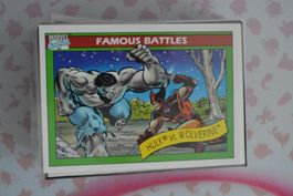 Marvel Universe 1990 Trading Cards - Hulk vs. Wolverine