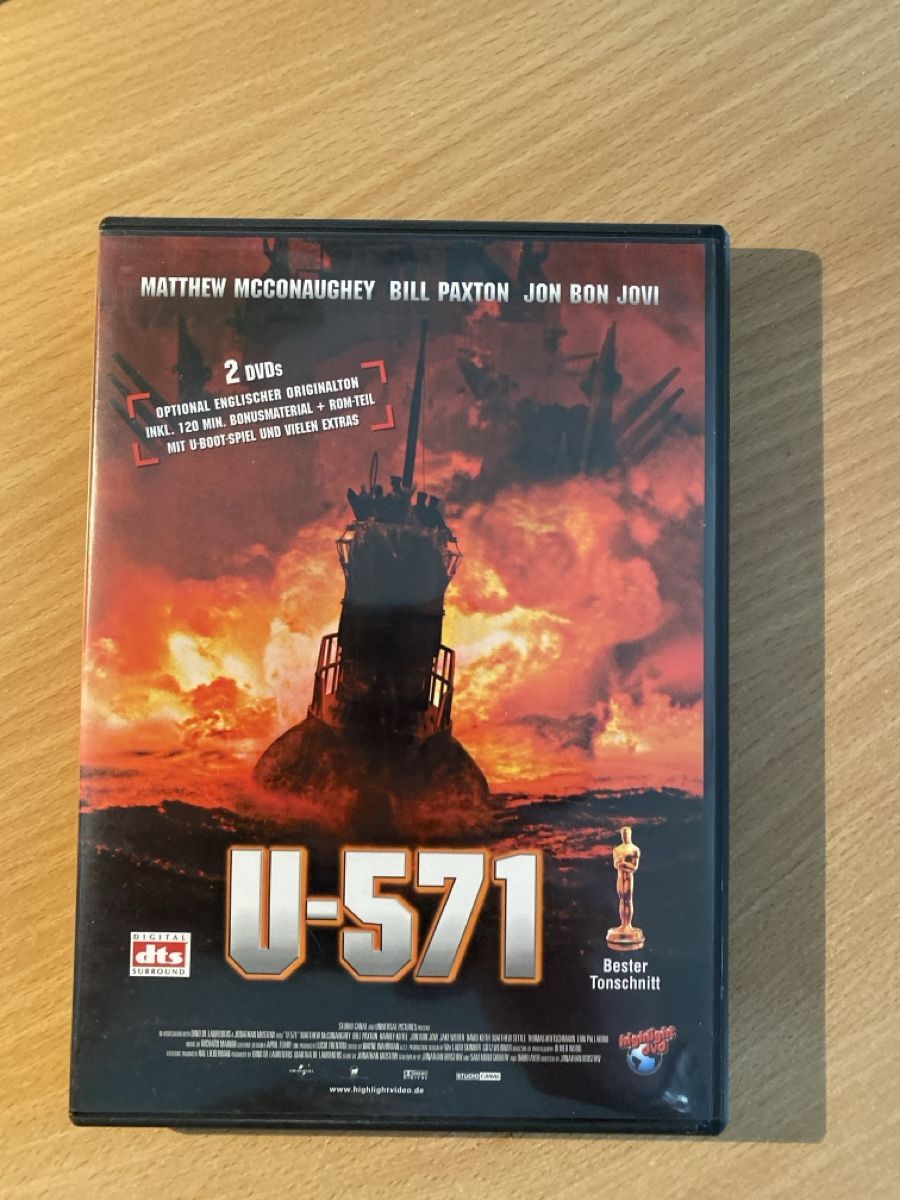 Tutti i DVDs: 2 DVDs - U-571 - Top Zustand – Usato da Dulliken venduto da Zuchu