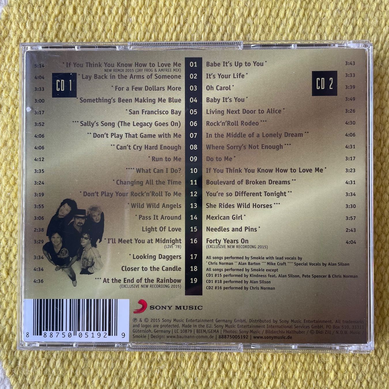 CD: SMOKIE-2CD GOLD 1975-2015 – Usato da Rorschacherberg venduto da CD-Roli 1
