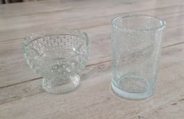 Glasvasen transparent 2 Stk. guter Zustand