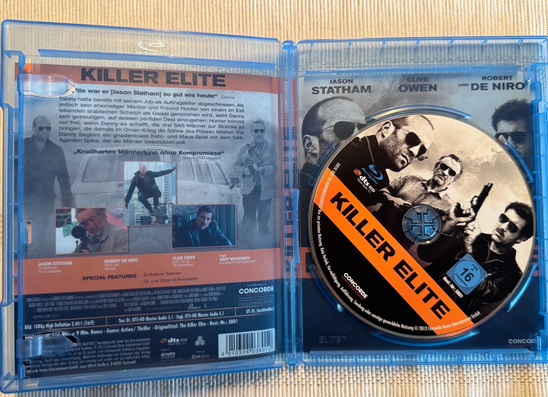 Tutti i DVDs: Killer Elite - Blu-ray - Jason Statham, Robert de Niro – Usato da Arbon venduto da drs64 2