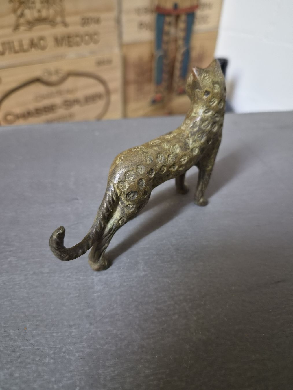 Statuette: Leoparden Figur aus Messing – Usato da Wetzikon ZH venduto da Tothart 7