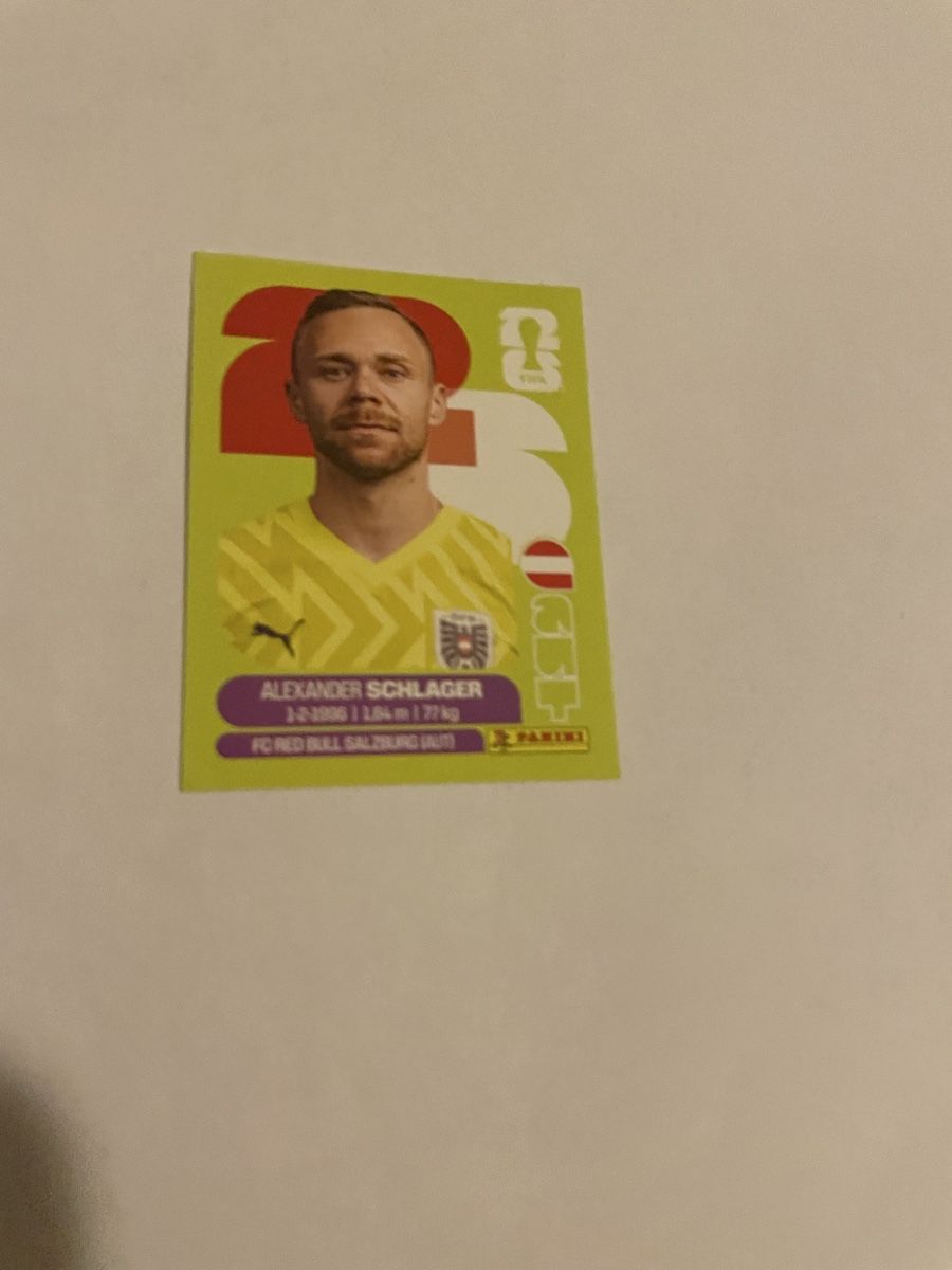 Panini Carte collezionabili: FIFA WM 2026 Alexander Schlager AUT 2 – Nuovo (secondo la descrizione) da Winterthur venduto da Cobraforce