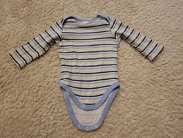 Gestreifter Baby Body, Langarm, Grösse 68, Top Zustand!