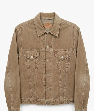 Klassische Levi’s Cordjacke Model 75500 – Beige Gr. XL