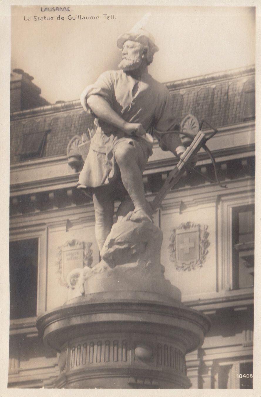 Cartoline postali: Lausanne Tell ca. 1925 – Usato da Bürglen TG venduto da StampGraf