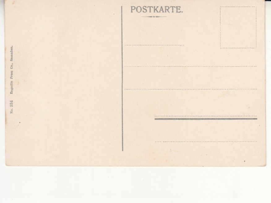 Cartoline postali: St. Moritz ca. 1920 – Usato da Bürglen TG venduto da StampGraf 1