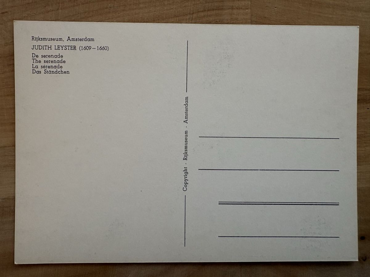 Cartoline postali: AK mit Kunst von Judith Leyster – Usato da Rümlang venduto da Kartenpost1 1